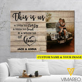 Personalized This Is Us Jeep Couple Photo Canvas Printed TNMQ3112