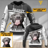 PERSONALIZED TO ALL MY HEARTS DOG BREED HOODIE 3D PRINTED QTDT1301
