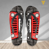 Personalized Jeep Flip Flops Printed 22JAN-HC13