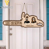 PERSONALIZED A GRUMPY OLD ARBORIST & HIS SUPER SEXY WIFE LIVE HERE WOOD SIGN 22JAN-HQ28
