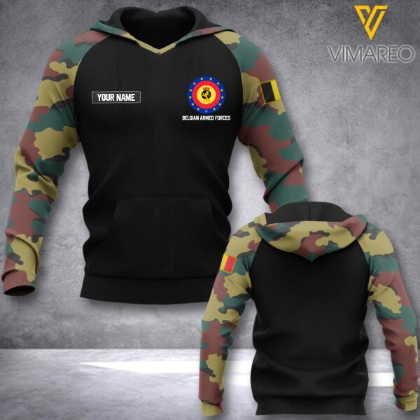 PERSONALIZED BELGIUM VETERANS CAMO HOODIE 3D PRINTED 22FEB-DT08