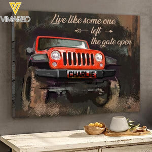 Personalized Jeep Canvas Printed 22FEB-HC12