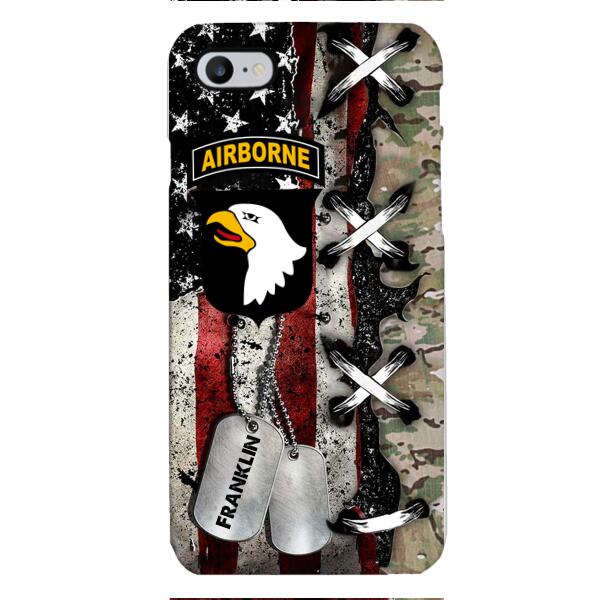 Personalized US Veteran/ Soldier Phone Case Printed 22FEB-MQ14