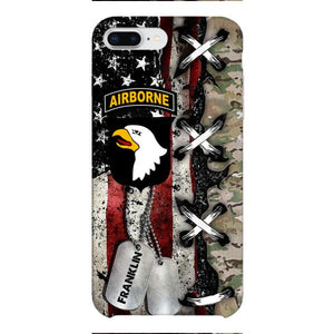 Personalized US Veteran/ Soldier Phone Case Printed 22FEB-MQ14