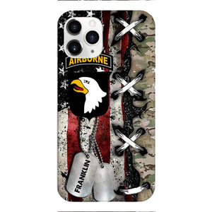 Personalized US Veteran/ Soldier Phone Case Printed 22FEB-MQ14