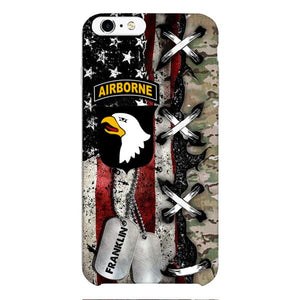 Personalized US Veteran/ Soldier Phone Case Printed 22FEB-MQ14