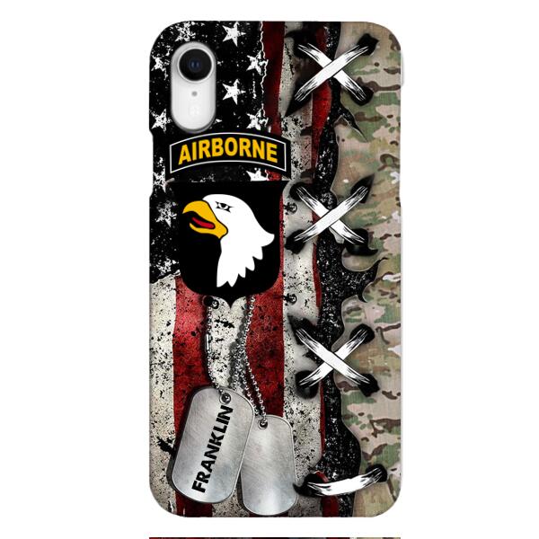 Personalized US Veteran/ Soldier Phone Case Printed 22FEB-MQ14