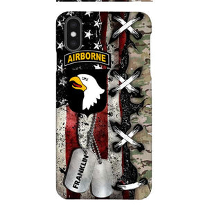 Personalized US Veteran/ Soldier Phone Case Printed 22FEB-MQ14
