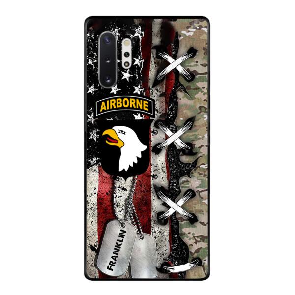 Personalized US Veteran/ Soldier Phone Case Printed 22FEB-MQ14