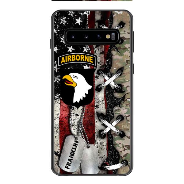 Personalized US Veteran/ Soldier Phone Case Printed 22FEB-MQ14