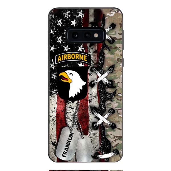 Personalized US Veteran/ Soldier Phone Case Printed 22FEB-MQ14