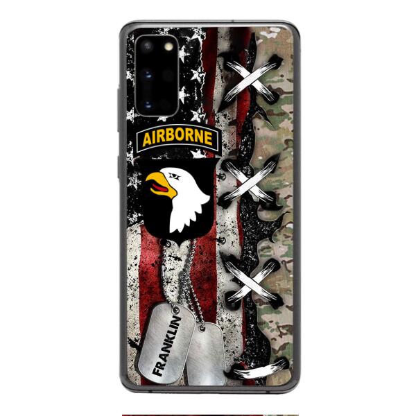Personalized US Veteran/ Soldier Phone Case Printed 22FEB-MQ14