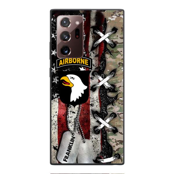 Personalized US Veteran/ Soldier Phone Case Printed 22FEB-MQ14