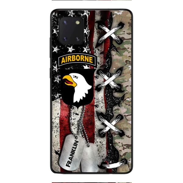 Personalized US Veteran/ Soldier Phone Case Printed 22FEB-MQ14