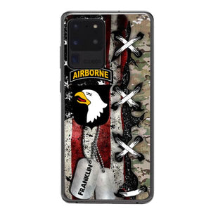 Personalized US Veteran/ Soldier Phone Case Printed 22FEB-MQ14