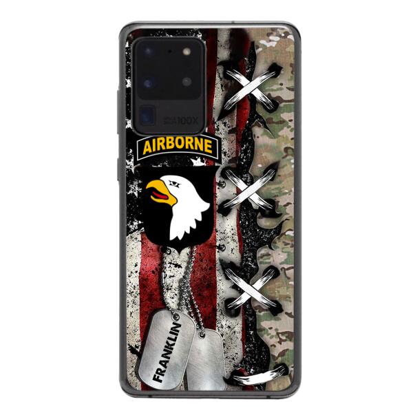 Personalized US Veteran/ Soldier Phone Case Printed 22FEB-MQ14
