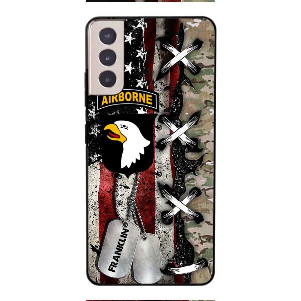 Personalized US Veteran/ Soldier Phone Case Printed 22FEB-MQ14