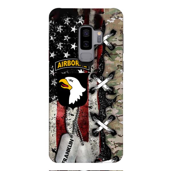 Personalized US Veteran/ Soldier Phone Case Printed 22FEB-MQ14