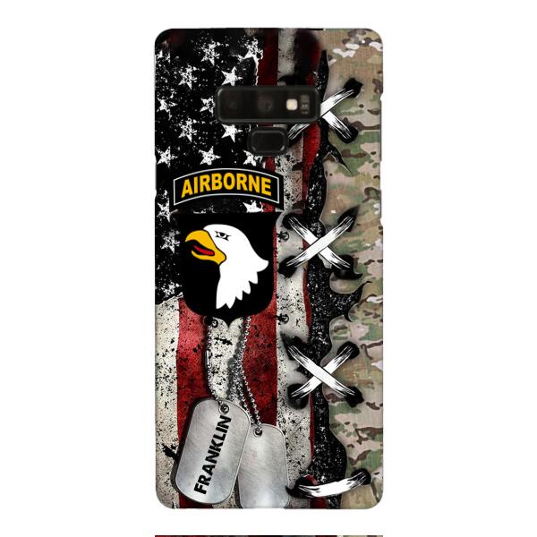 Personalized US Veteran/ Soldier Phone Case Printed 22FEB-MQ14