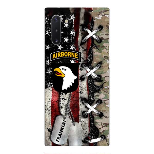 Personalized US Veteran/ Soldier Phone Case Printed 22FEB-MQ14
