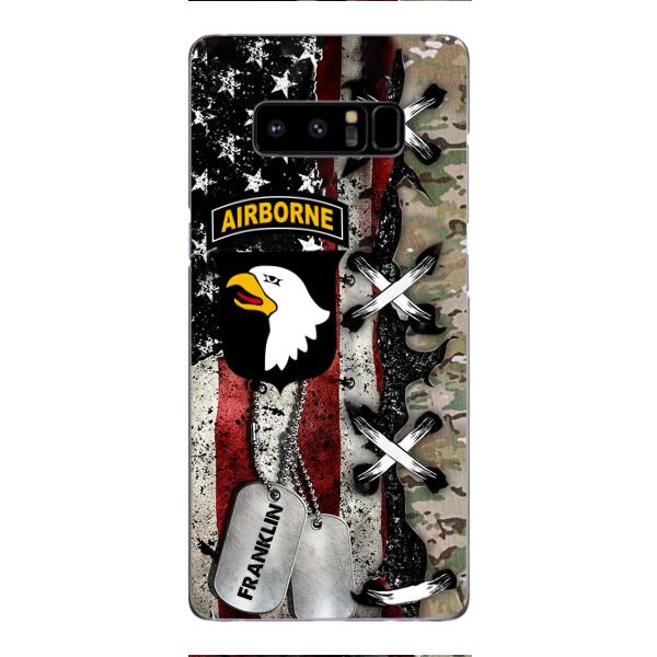 Personalized US Veteran/ Soldier Phone Case Printed 22FEB-MQ14