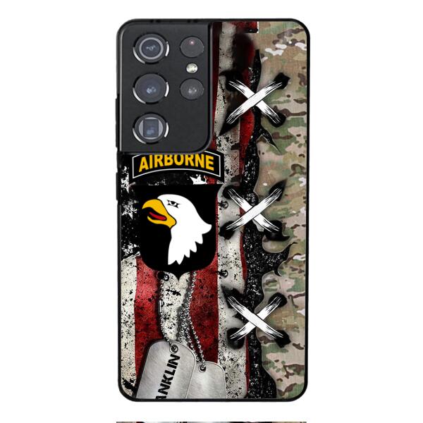Personalized US Veteran/ Soldier Phone Case Printed 22FEB-MQ14