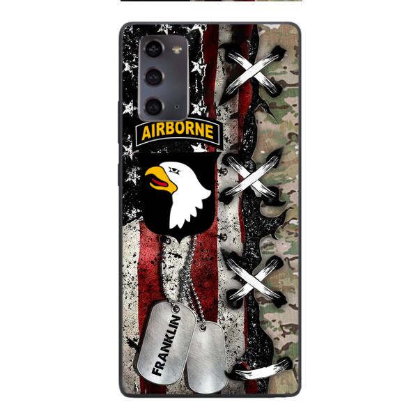 Personalized US Veteran/ Soldier Phone Case Printed 22FEB-MQ14