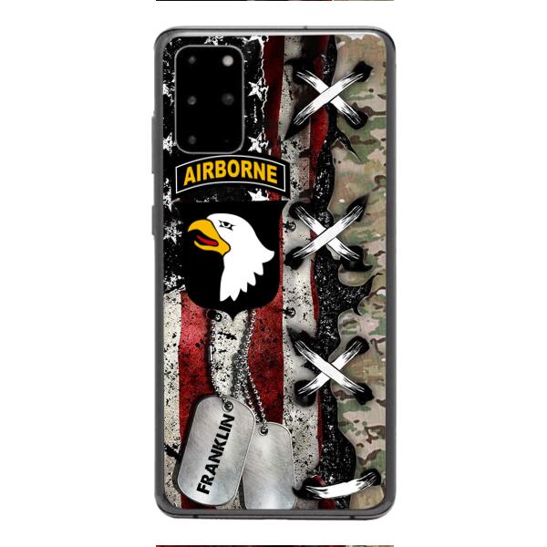 Personalized US Veteran/ Soldier Phone Case Printed 22FEB-MQ14