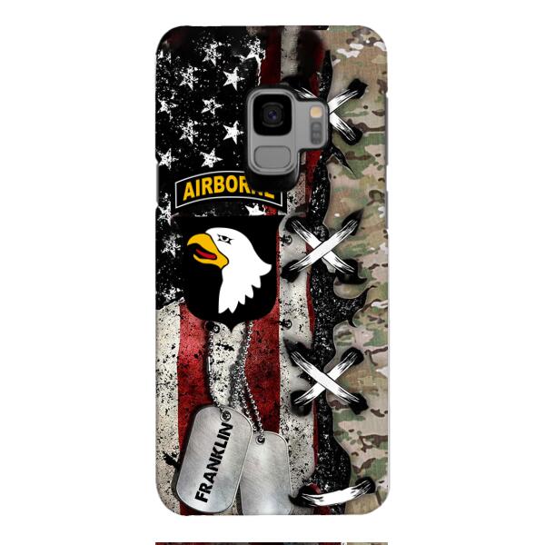 Personalized US Veteran/ Soldier Phone Case Printed 22FEB-MQ14