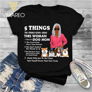 Personalized Dog Mom Tshirt Printed 22FEB-HC15