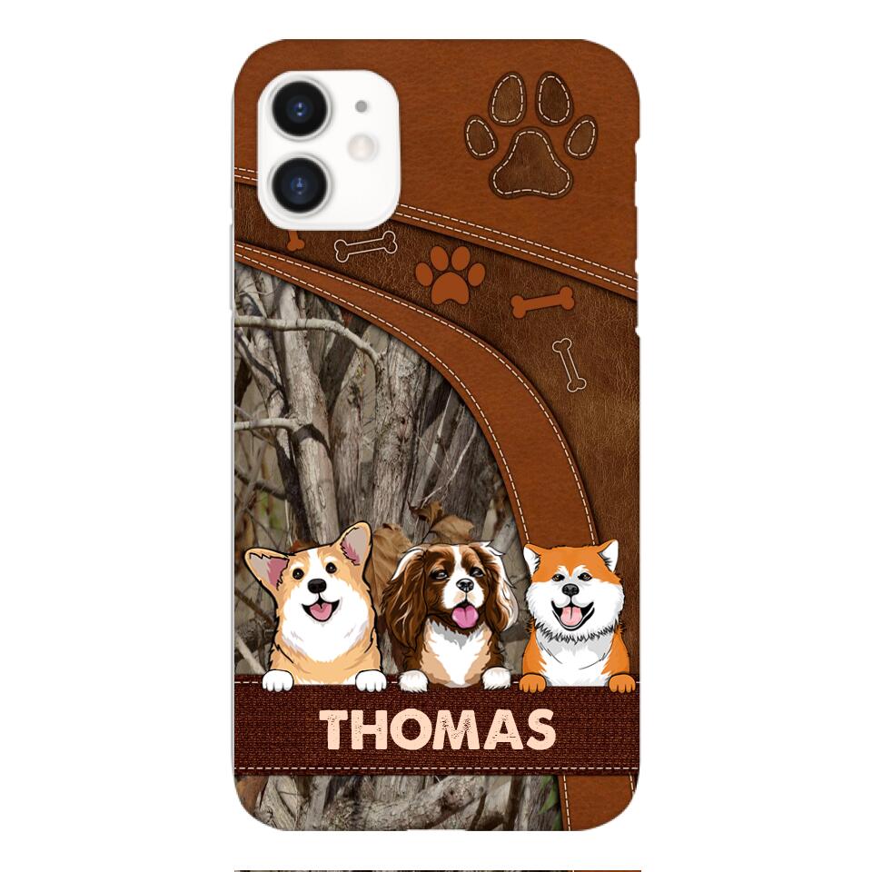 Personalized Dog Phone Case Printed 22FEB-DT21