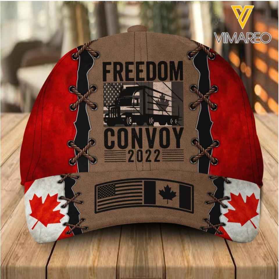 Personalized Freedom Convoy 2022 Canada Peaked Cap 22FEB-DT24