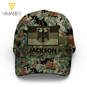 Personalized German Veteran/ Soldier Peaked Cap 22FEB-LN24