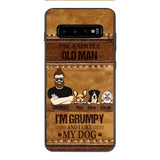 Personalized Grumpy Old Man Loves Dogs Phone Case Printed 22FEB-HC24