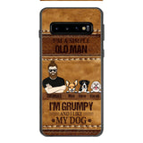 Personalized Grumpy Old Man Loves Dogs Phone Case Printed 22FEB-HC24