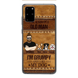 Personalized Grumpy Old Man Loves Dogs Phone Case Printed 22FEB-HC24