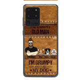 Personalized Grumpy Old Man Loves Dogs Phone Case Printed 22FEB-HC24