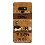 Personalized Grumpy Old Man Loves Dogs Phone Case Printed 22FEB-HC24