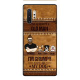 Personalized Grumpy Old Man Loves Dogs Phone Case Printed 22FEB-HC24