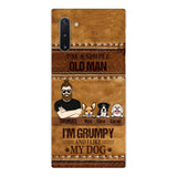 Personalized Grumpy Old Man Loves Dogs Phone Case Printed 22FEB-HC24