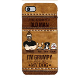 Personalized Grumpy Old Man Loves Dogs Phone Case Printed 22FEB-HC24
