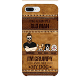 Personalized Grumpy Old Man Loves Dogs Phone Case Printed 22FEB-HC24