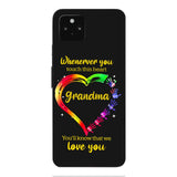 PERSONALIZED WHENEVER YOU TOUCH THIS HEART YOU'LL KNOW THAT WE LOVE YOU PHONECASE QTHC2502