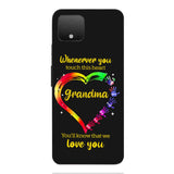 PERSONALIZED WHENEVER YOU TOUCH THIS HEART YOU'LL KNOW THAT WE LOVE YOU PHONECASE QTHC2502