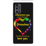 PERSONALIZED WHENEVER YOU TOUCH THIS HEART YOU'LL KNOW THAT WE LOVE YOU PHONECASE QTHC2502