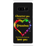 PERSONALIZED WHENEVER YOU TOUCH THIS HEART YOU'LL KNOW THAT WE LOVE YOU PHONECASE QTHC2502