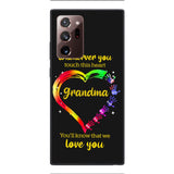 PERSONALIZED WHENEVER YOU TOUCH THIS HEART YOU'LL KNOW THAT WE LOVE YOU PHONECASE QTHC2502