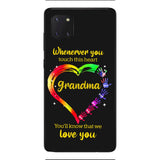 PERSONALIZED WHENEVER YOU TOUCH THIS HEART YOU'LL KNOW THAT WE LOVE YOU PHONECASE QTHC2502