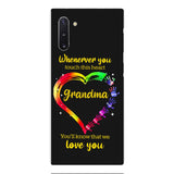 PERSONALIZED WHENEVER YOU TOUCH THIS HEART YOU'LL KNOW THAT WE LOVE YOU PHONECASE QTHC2502