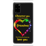 PERSONALIZED WHENEVER YOU TOUCH THIS HEART YOU'LL KNOW THAT WE LOVE YOU PHONECASE QTHC2502